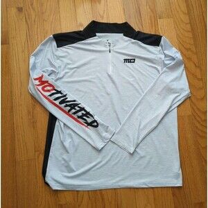 Novus MOTIVATED Heathered Grey XXL 1/4 Zip Athleisure Training Jacket Pullover